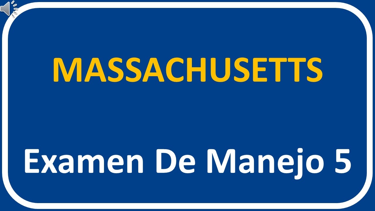 Examen De Manejo De Massachusetts 5 YouTube