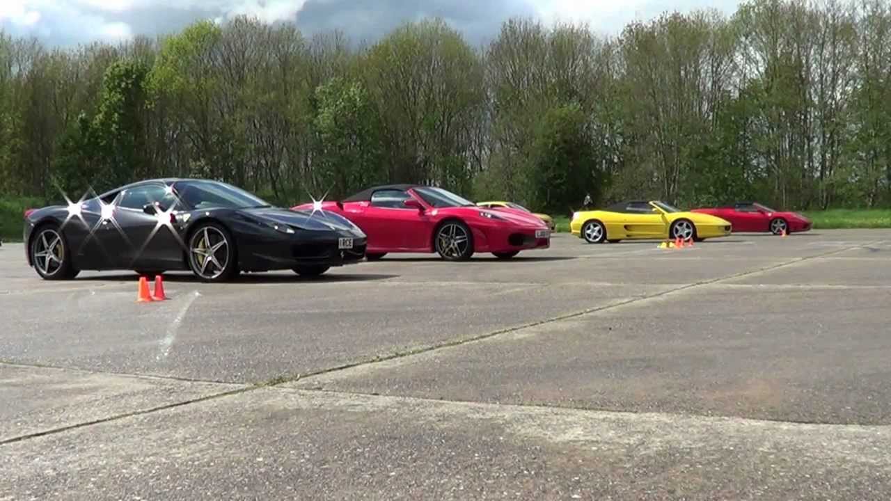 FERRARI V8s | 1 mile Drag Race
