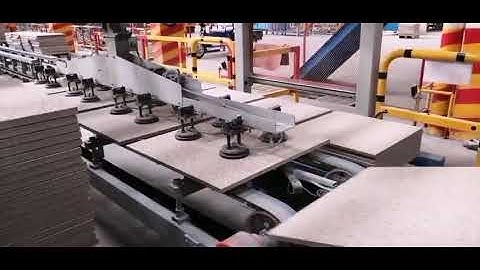 procelain tile production use automatic machine loading and unloading, for tile production