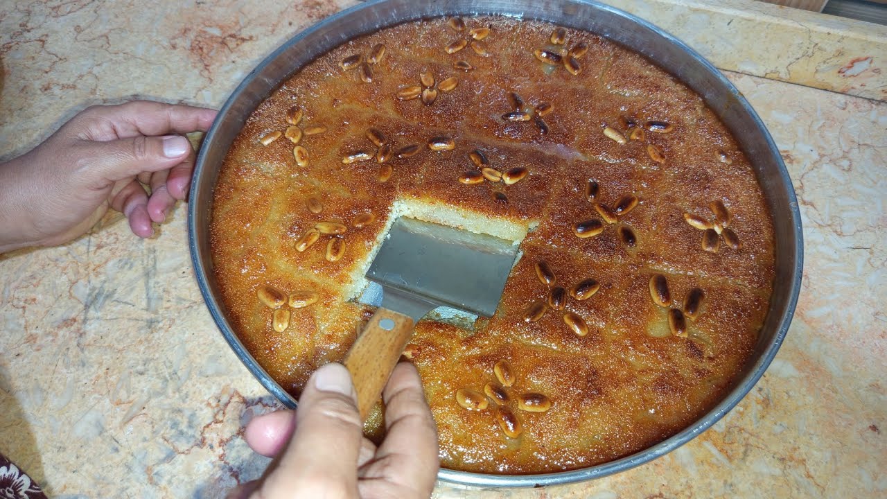 أسهل طريقة لعمل بسبوسة مرملة وناجحة للمبتدئين.😋👌💯