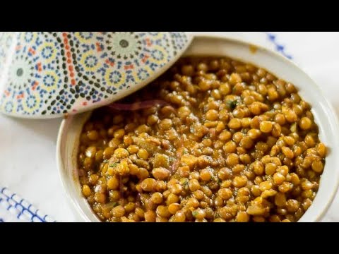 طريقة تحضير العدس على الطريقة المغربية  - lentilles à la marocaine (3des) Hyper bon
