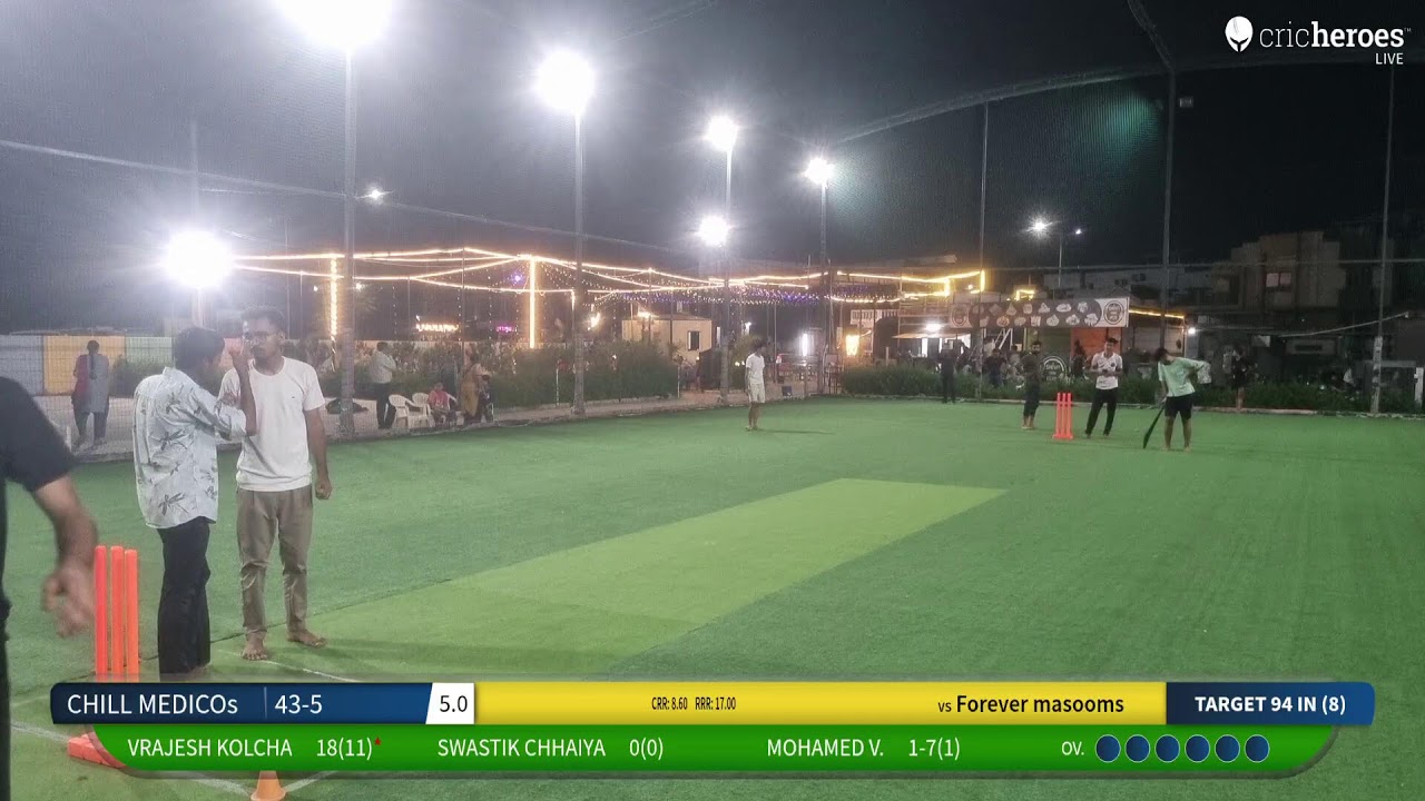 Forever masooms vs CHILL MEDICOs Live Cricket Match | MEDICOS PREMIER LEAGUE- 1 Live - Shiva Sports