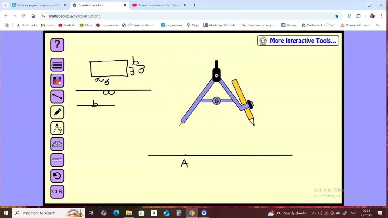 Konstrukcija pravougaonika