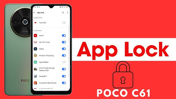 How to lock apps in poco c61/poco c61 me app lock kaise kare/app lock setting