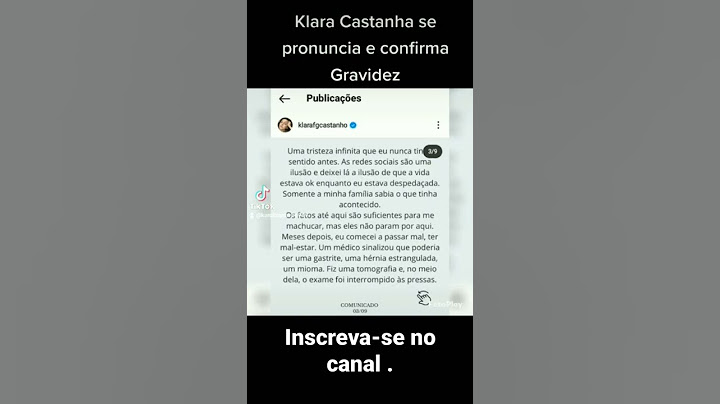 pronunciamento de Klara Castanho