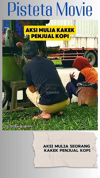 Kakek penjual kopi ini selalu memberikan gratis kepada petugas kebersihan #shorts #penjualkopi