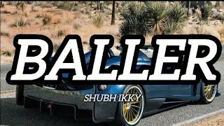 Baller Lyrics Singer Shubh IKKY #viral #trending #popular