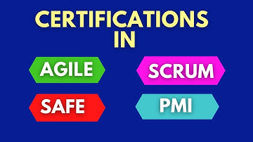 Agile,  Scrum and SAFe Certifications (Agile Certification, Scrum Certification)