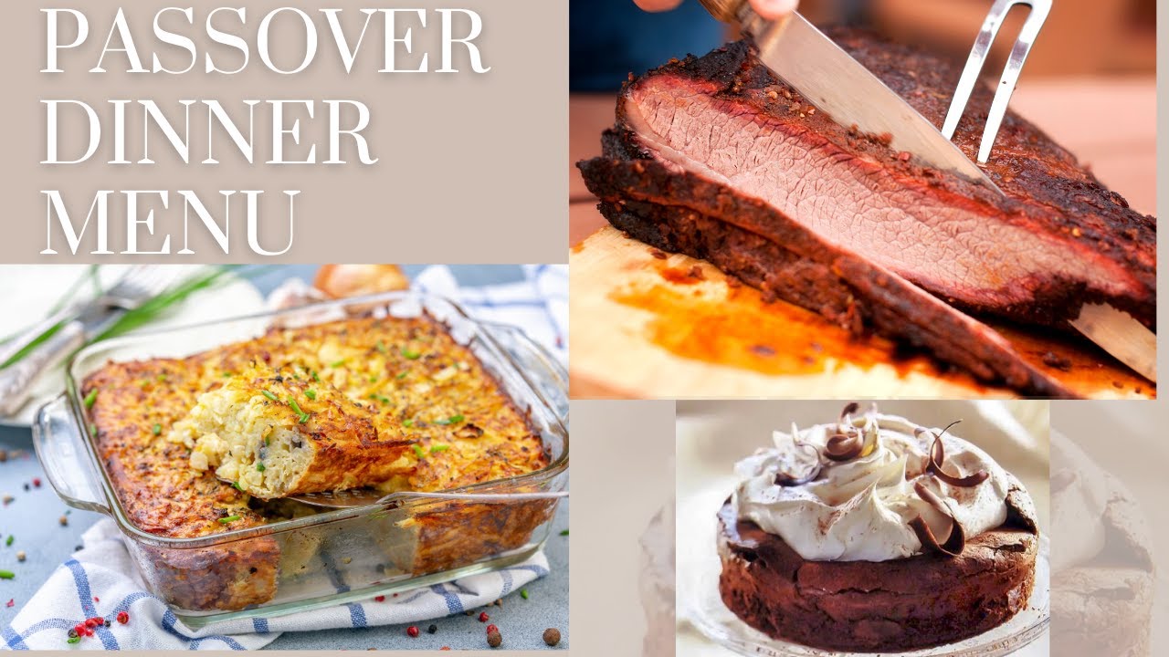 PASSOVER DINNER MENU PASSOVER BRISKET POTATO KUGEL PASSOVER