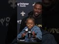 Cam Jordan's daughter shares message for the people 💖 #saints #nfl #shorts
