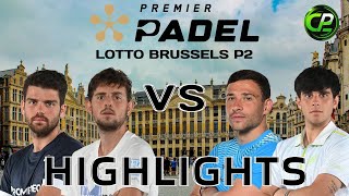 YANGUAS & GARRIDO VS CAMPAGNOLO & LEAL - R16 PREMIER PADEL LOTTO BRUSSELS P2 - HIGHLIGHTS