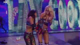 Smackdown Kelly Kelly & Kaitlyn Vs Layla & Michelle Mccool Hd