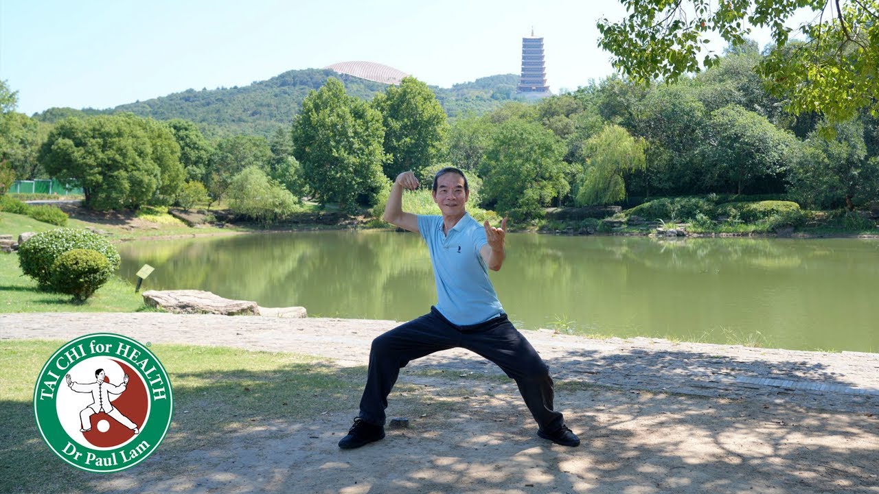 Демонстрация 36 форм тайцзи-цюань стиля Чэнь доктором Полом Лэмом в Нанкине, Китай