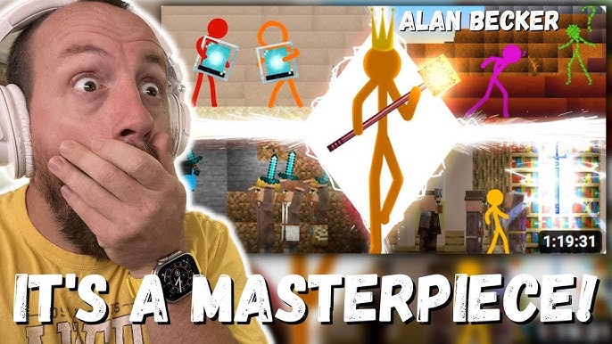 Pokimane reacts to Animation vs. Minecraft (original) by Alan Becker 