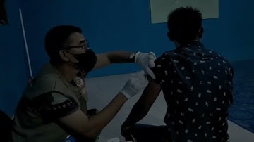 SERBUAN VAKSIN TIM MOBILE Kodim 1002/HST DI KARAU-BATARA