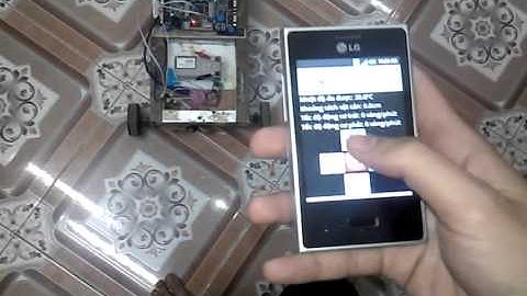 Mobile Android Controlled Robot-RTOS via Bluetooth(demo)_HVBCVT
