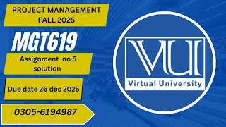 MGT619-Final Project Assignment 05 solution Semester Fall 2025