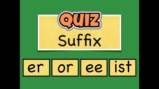 Download Lagu New Suffix Quiz Challenge: Words With -er, -or, -ee, and -ist MP3