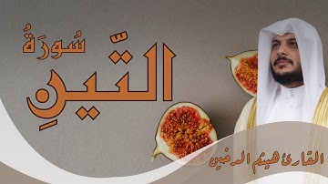 سُورَةُ التِّينِ | تلاوة خاشعة وكتابة عثمانية ✨ بصوت الشيخ هيثم الدخين | حبر جمال القرآنSurah At-Tin
