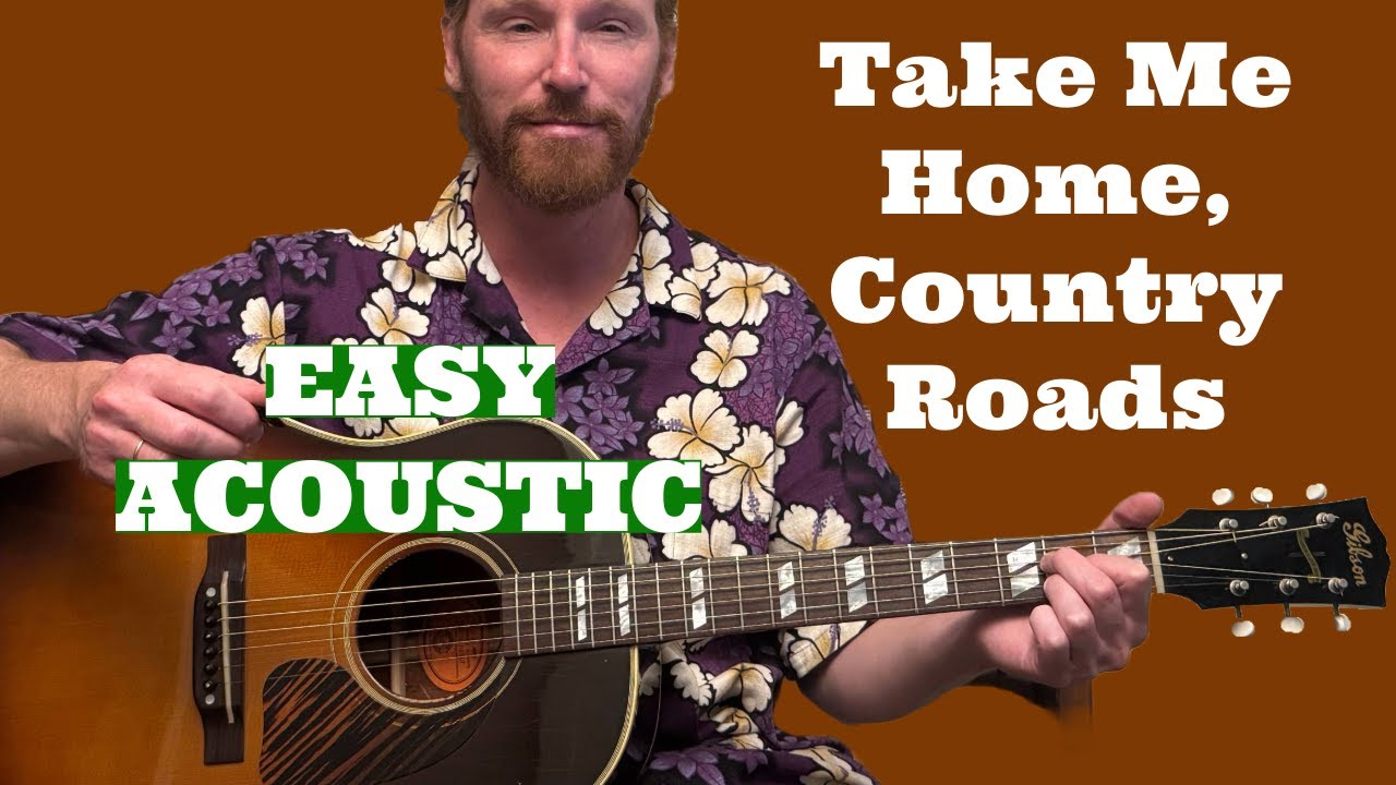 John Denver "Take Me Home, Country Roads" | Easy Guitar Lesson + Lead Riffs
