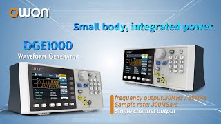 OWON DGE1000 Waveform Generator: Small Body, Integrated Power