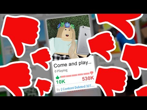 Most Disliked Game In Roblox - 