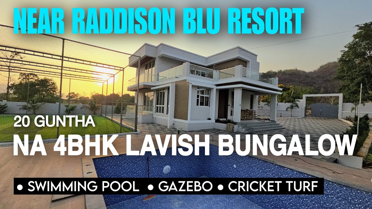 20 Guntha Mountain View 4bhk NA Bungalow with Swimming Pool for Sale in Karjat.#246 📱 8432423999