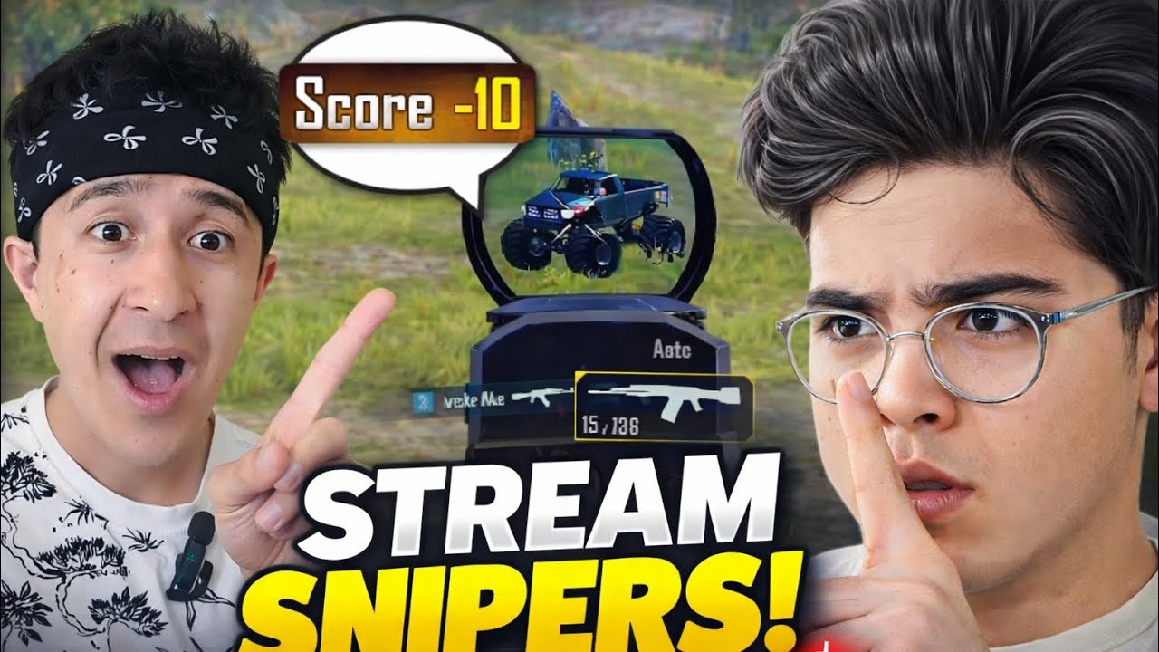 «استریم اسنایپرها میخواستن منفی بدن اما😡»پایینش هم نوشته: “Vs stream snipers”