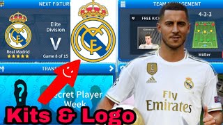 كيفية عمل أطقم وشعار فريق ريال مدريد 2019/2020 | حلم دوري كرة القدم 2019