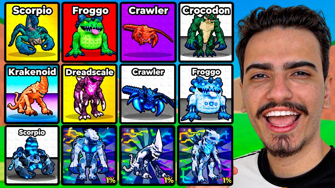 CONSEGUI TODOS ANIMAIS do NOVO OVO MONSTRO no ROUBE um OVO - ROBLOX