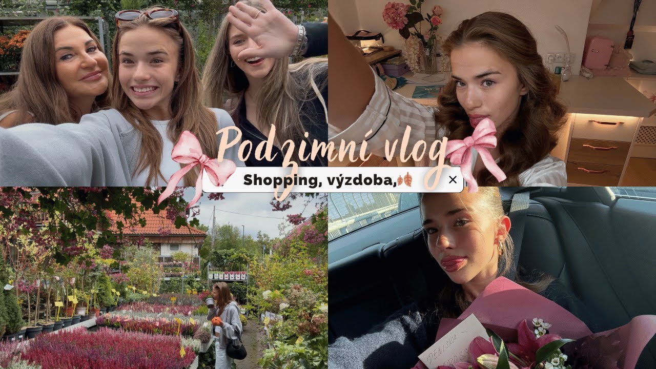 Podzimní vlog (nakupování s Emi a Maminkou, výzdoba)🍂🛍️✨