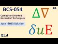 All Operators Explain | Forward, Backward, Mue, Central Difference Shift E, Operator | BCS054 | #4
