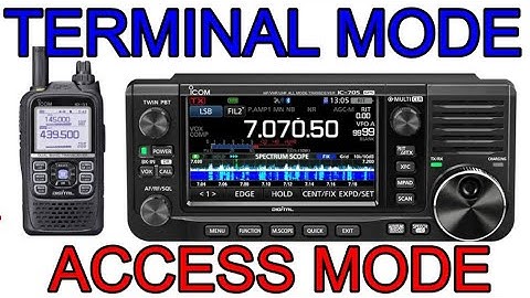 ICOM  IC-705 Access Mode - using ICOM -ID51 Raspberry pi0 V2