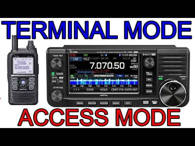 ICOM IC-705 Access Mode - using ICOM -ID51 Raspberry pi0 V2 - YouTube