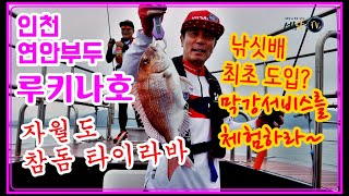 [4K]인천 연안부두 루키나호 자월도 참돔 타이라바낚시/MC효민/최신설비 낚싯배/state-of-the-art fishing boat/편의시설 짱 낚싯배/선상낚시X파일224화