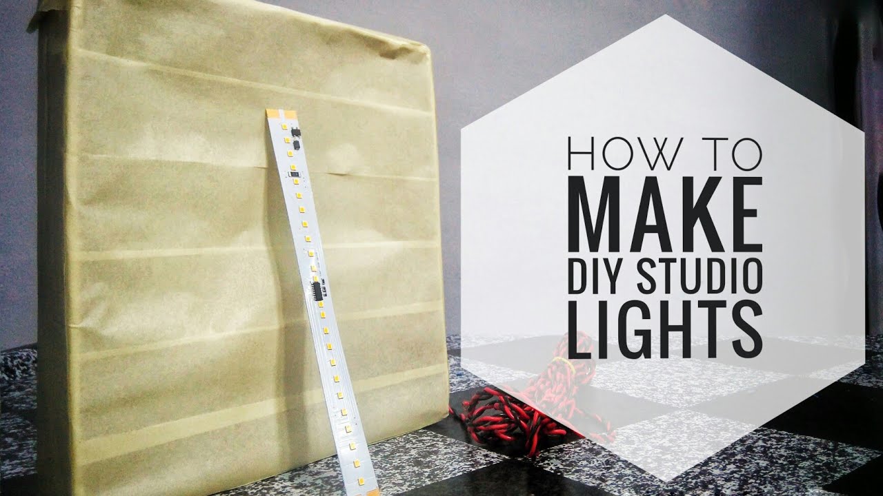 How to make DIY Studio Lights YouTube