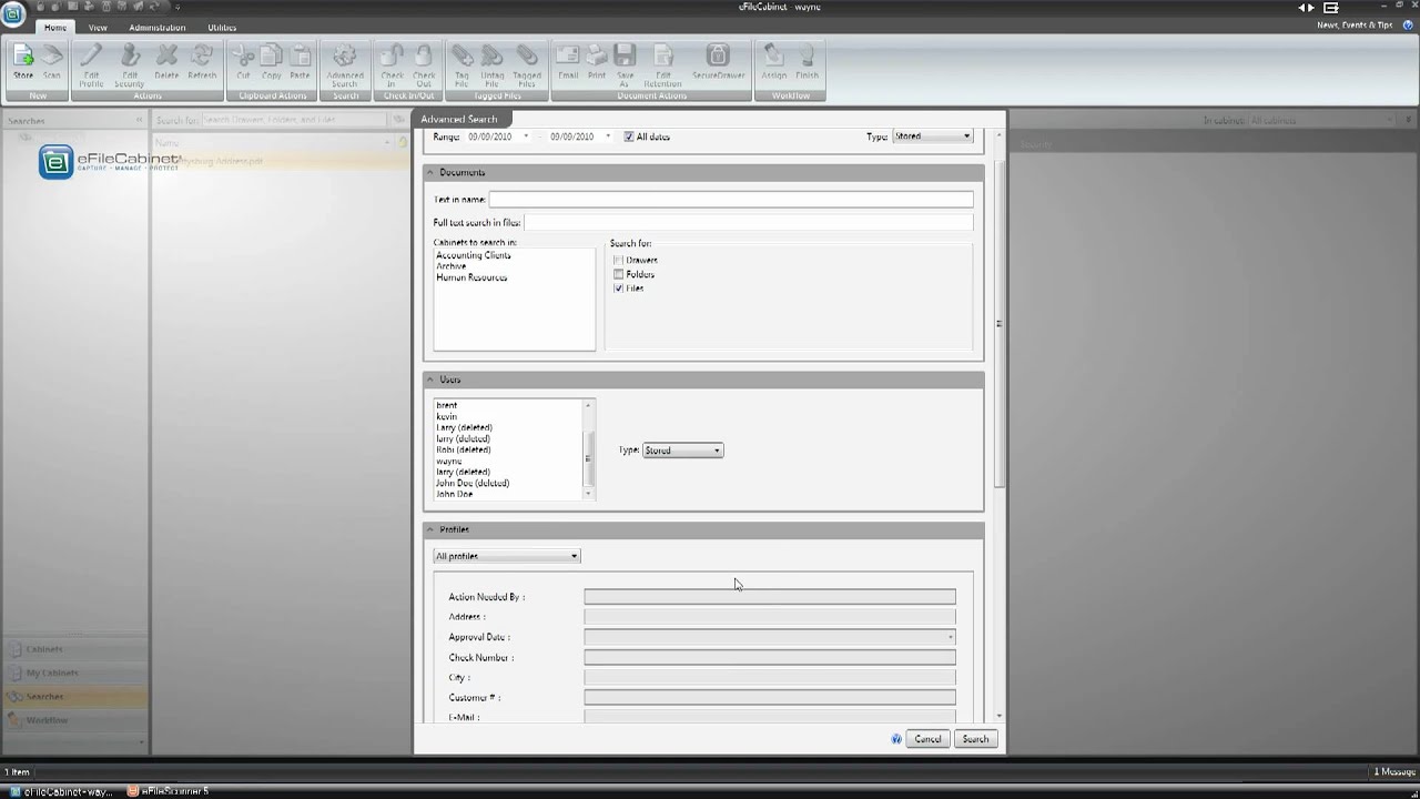 eFileCabinet Demo (1 of 4)