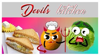 Easy Recipes Cabbage Mustard Sandwich - Gordan Ramsey Cutefoods Doodlemania Style