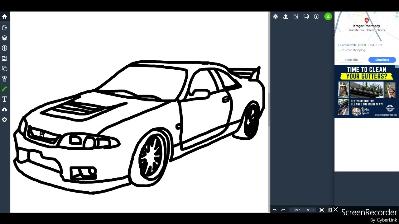 Nissan Gt R R33 Draw How to draw a 1997 Nissan Skyline GT-R R33 v-spec - YouTube