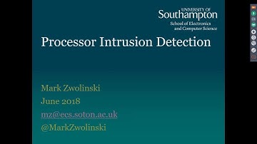 Processor Intrusion Detection