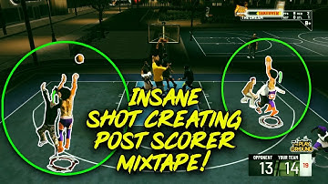 NBA 2K19 Shot Creating Post Scorer Mixtape! BEST Dribbling Big Man Build!