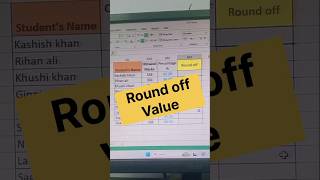#roundoff🌹 #roundoff  function in ms excel 🌹🌹 Roundoff formula in ms excel 🌹 Excel tips and tricks🌹