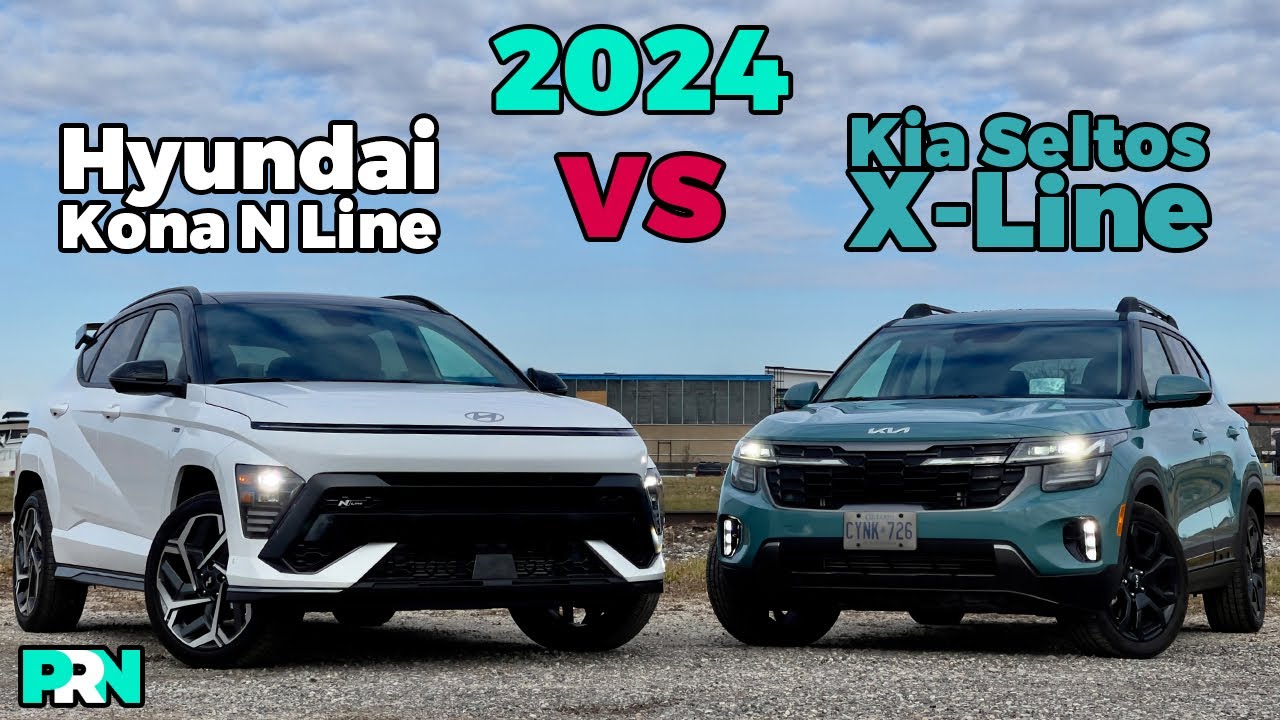 2024 Hyundai Kona N Line vs Kia Seltos X-Line | Subcompact SUV Showdown ...