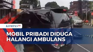 Polisi Kantongi Identitas Pemilik Mobil yang Halangi Ambulans di Depok