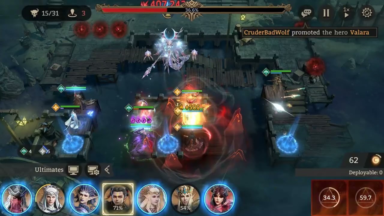 Watcher of Realms | Gear Raid 3 Stage 24 | No Secondary Middle Marksman | Ne Zha Middle Dps