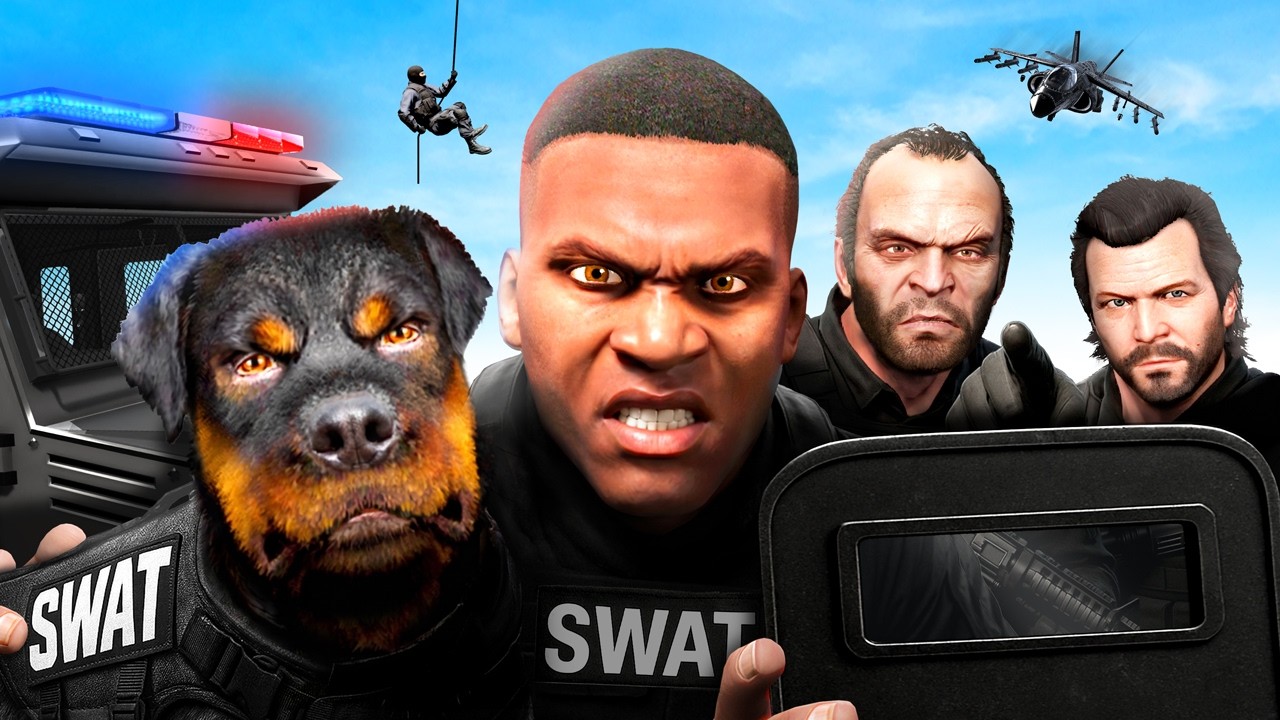 GTA 5 but EVERYONE Joins the SWAT TEAM!