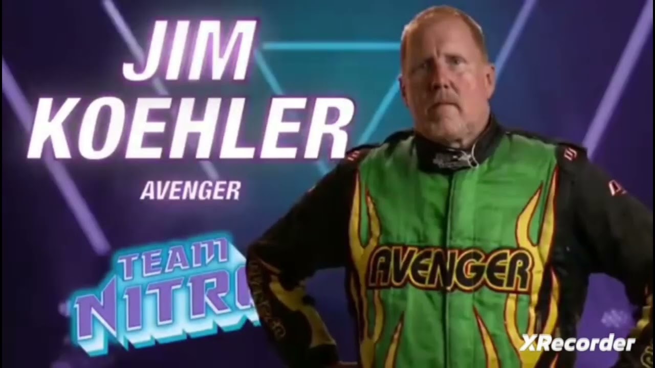 Avengers team nitro Jim Koehler Driver Card 2023/Monster Jam Song