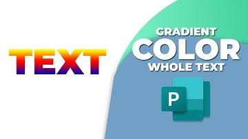 How add Gradient Color to Whole text in Microsoft Publisher