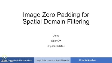 Image Zero Padding For Image Spatial Domain Filtering