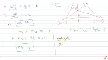Two vertices of a triangle are `(5,-1)` and `(-2, 3)`. If the orthocentre of the triangle is t...